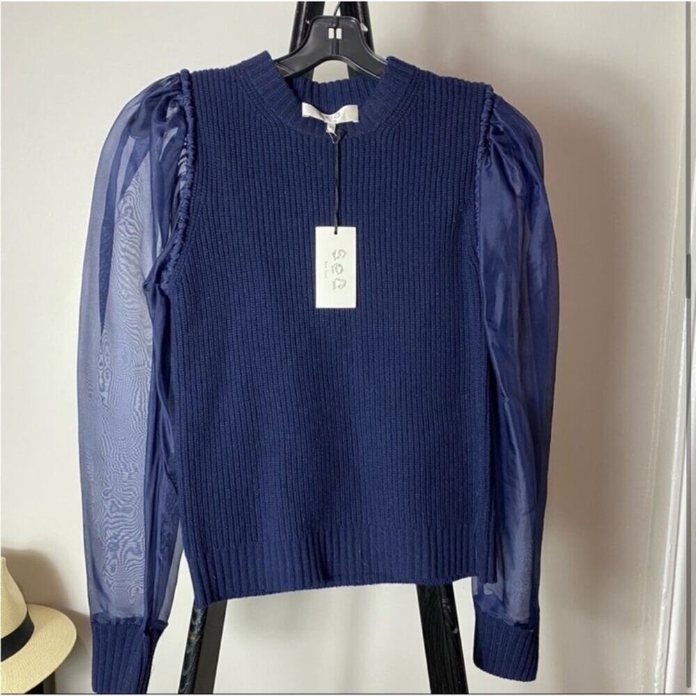 NWT NEW Sea New York Navy Knit Sweater
